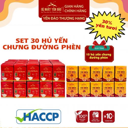 SET 30 HỦ YẾN CHƯNG ĐƯỜNG PHÈN